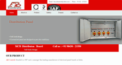 Desktop Screenshot of abcontrolsindia.com